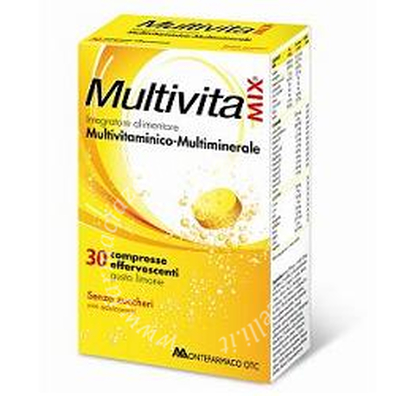 Multivitamix effervescente senza zucchero e senza glutine 30cpr*