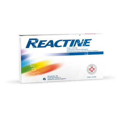 Reactine 5 mg + 120 mg 6 compresse a rilascio prolungato 