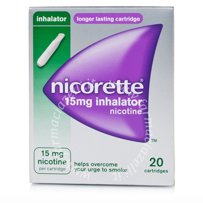 Nicorette soluzione per inalazione  15 mg soluzione per inalazione 20 contenitori monodose con 2 boccagli 